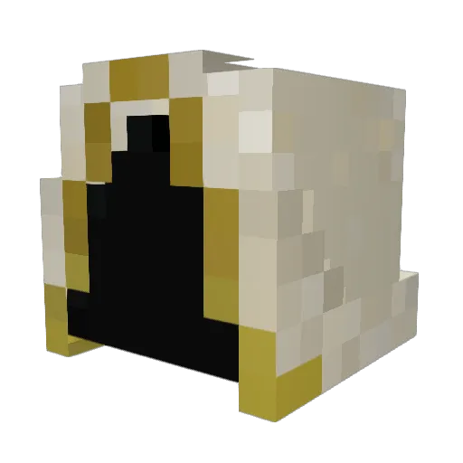 windriker Minecraft avatar head, 3D render