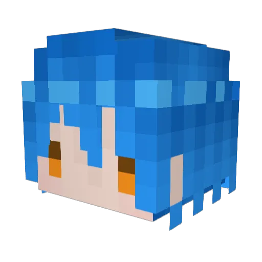 windy_blow Minecraft avatar head, 3D render