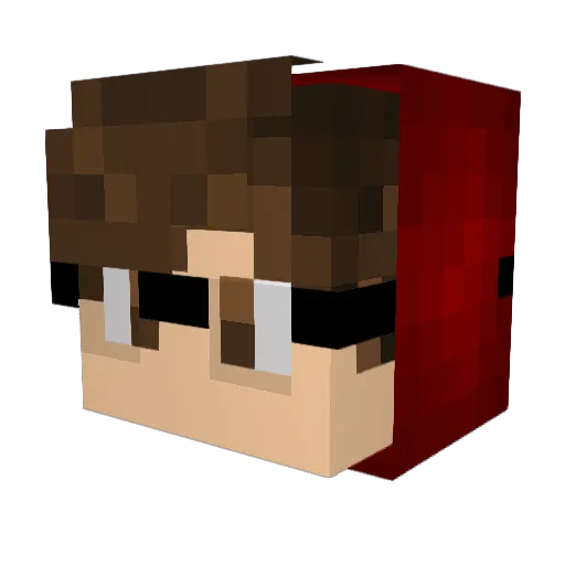 winebarrel147 Minecraft avatar head, 3D render