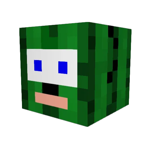 winegora Minecraft avatar head, 3D render