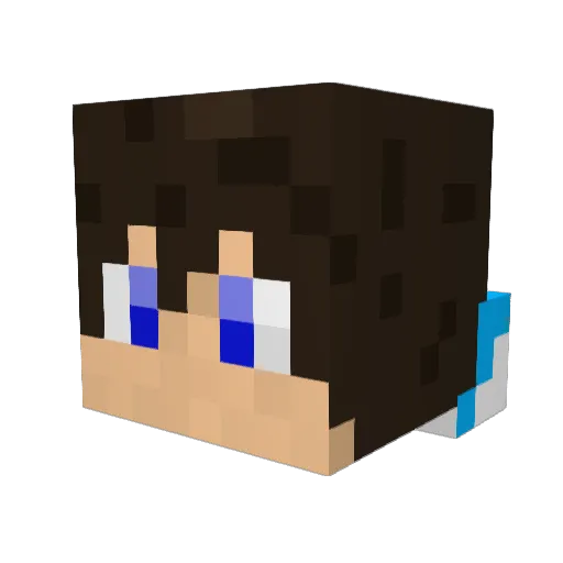 winercellz Minecraft avatar head, 3D render