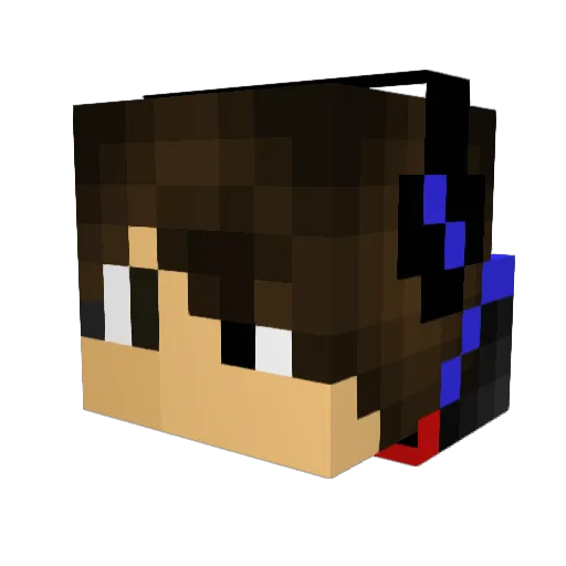 wing0183 Minecraft avatar head, 3D render
