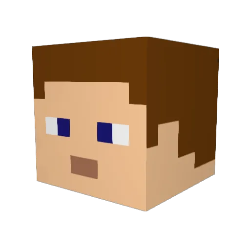 wing1228 Minecraft avatar head, 3D render