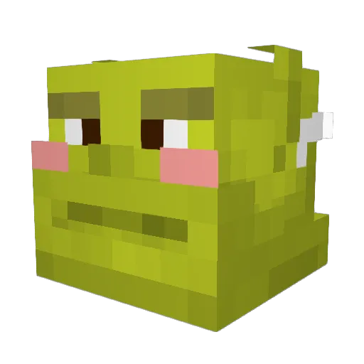 wing_s_ Minecraft avatar head, 3D render