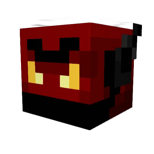 wingdemon Minecraft avatar head, 3D render