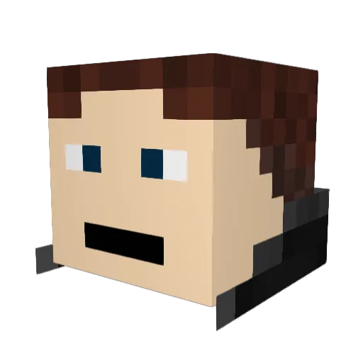 wingedworrior505 Minecraft avatar head, 3D render