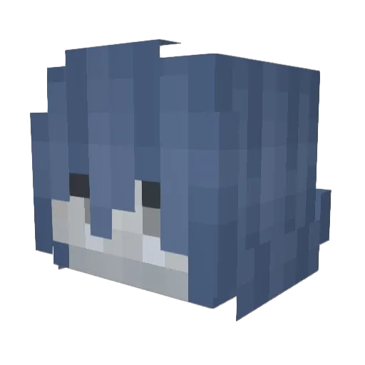 wingensnake Minecraft avatar head, 3D render