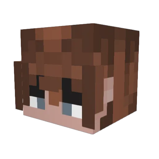 winggem Minecraft avatar head, 3D render