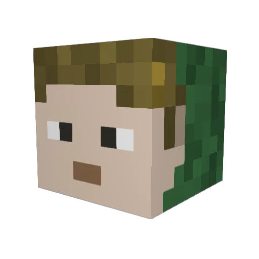 winglessavian Minecraft avatar head, 3D render