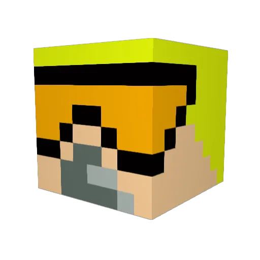 wingman06 Minecraft avatar head, 3D render