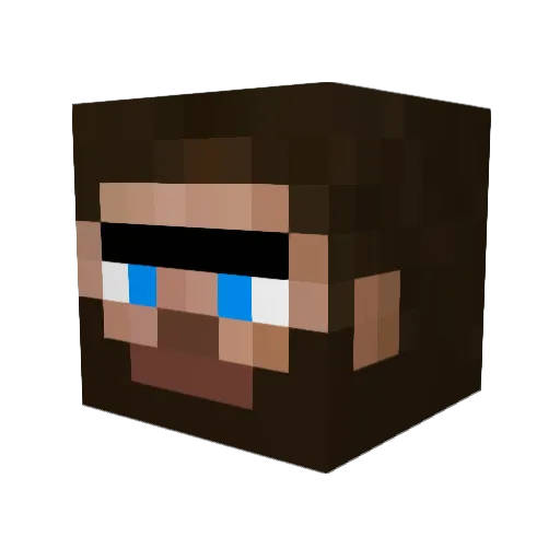 wingmanx7 Minecraft avatar head, 3D render