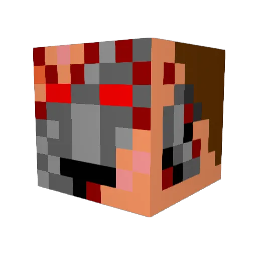winik Minecraft avatar head, 3D render