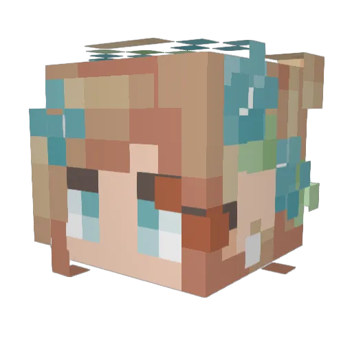 winkle67 Minecraft avatar head, 3D render