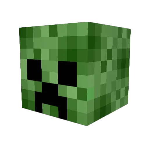 winkydobby Minecraft avatar head, 3D render