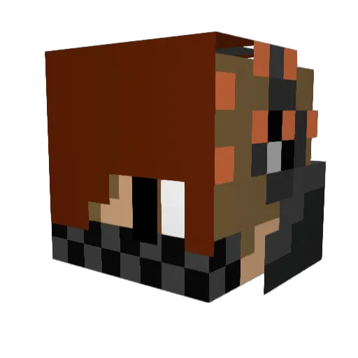 winkyjr Minecraft avatar head, 3D render