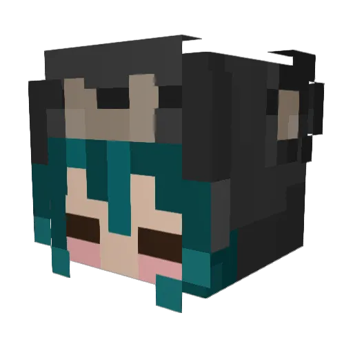 winmace Minecraft avatar head, 3D render