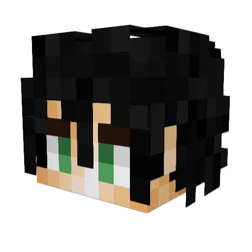 winningkz Minecraft avatar head, 3D render