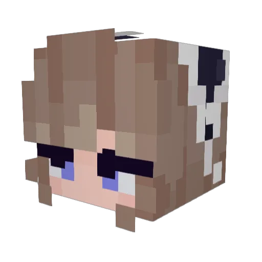 winrinas Minecraft avatar head, 3D render