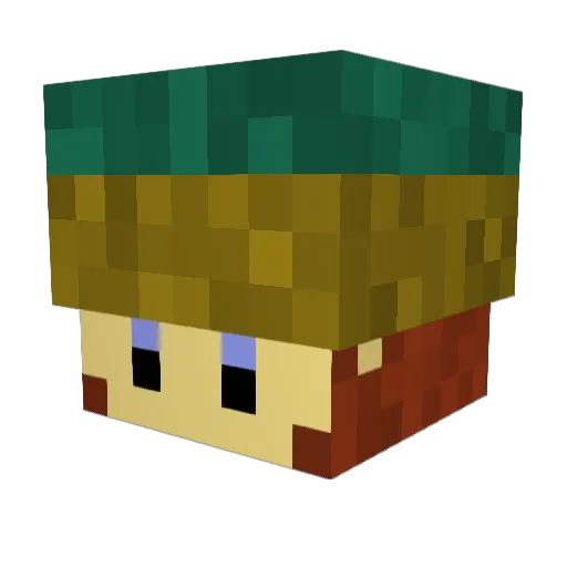 winsea Minecraft avatar head, 3D render