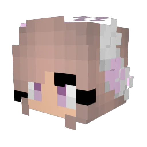 winstonbn Minecraft avatar head, 3D render