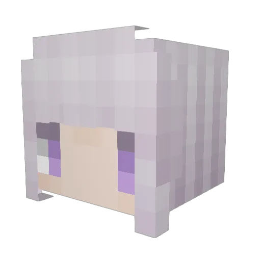 winter106 Minecraft avatar head, 3D render