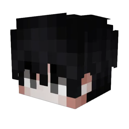 winter_121 Minecraft avatar head, 3D render