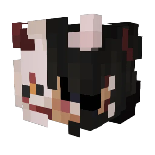 winter_death Minecraft avatar head, 3D render