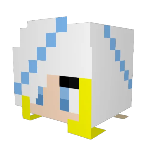 winter_fairy Minecraft avatar head, 3D render
