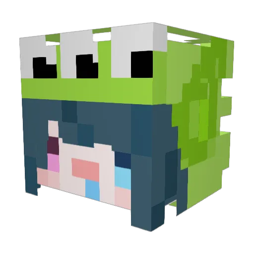 winterbb_isme Minecraft avatar head, 3D render
