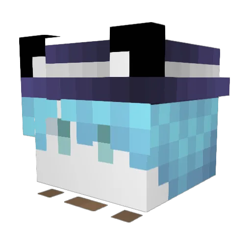 wintercat79 Minecraft avatar head, 3D render