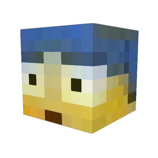 wintercoat7 Minecraft avatar head, 3D render