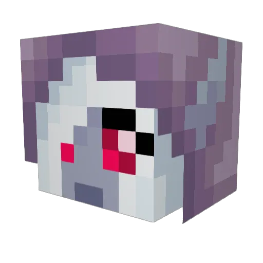 wintereh Minecraft avatar head, 3D render