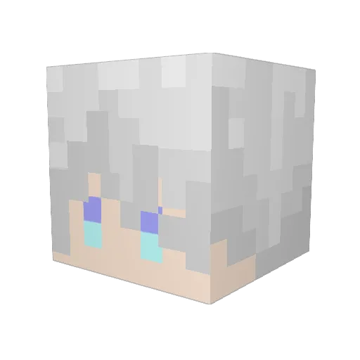winteryun Minecraft avatar head, 3D render