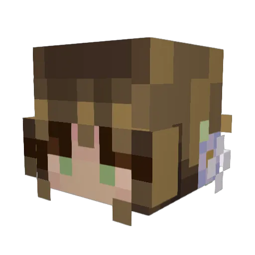 wintr_VT Minecraft avatar head, 3D render