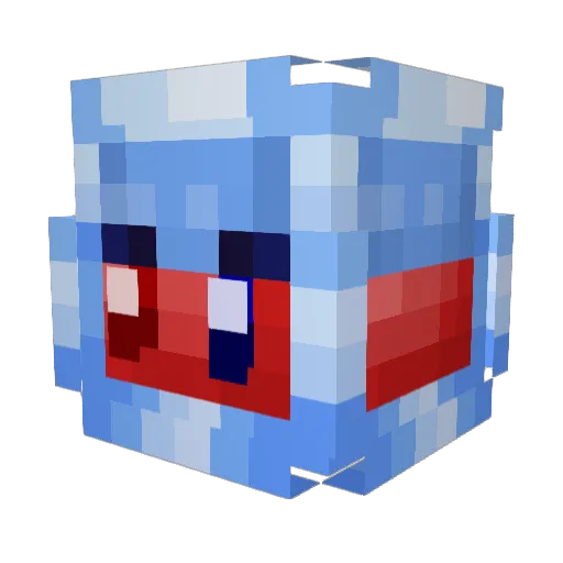 wintrillion Minecraft avatar head, 3D render