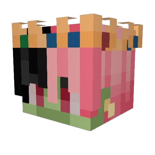 wintry_scythe Minecraft avatar head, 3D render