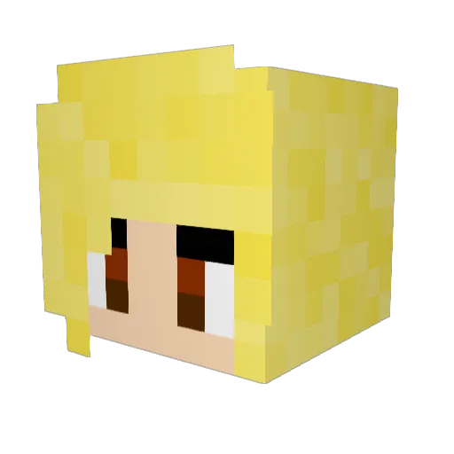 winwindancer Minecraft avatar head, 3D render