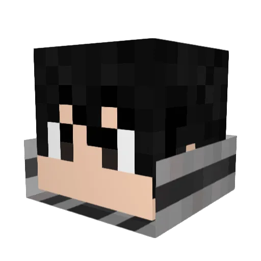 wip_race Minecraft avatar head, 3D render