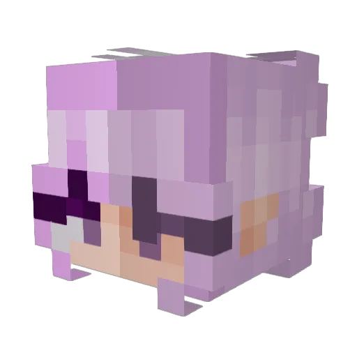 wippho Minecraft avatar head, 3D render