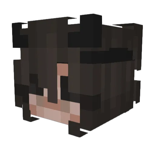 wiq_toria Minecraft avatar head, 3D render