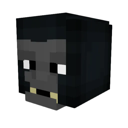 wiqeed Minecraft avatar head, 3D render