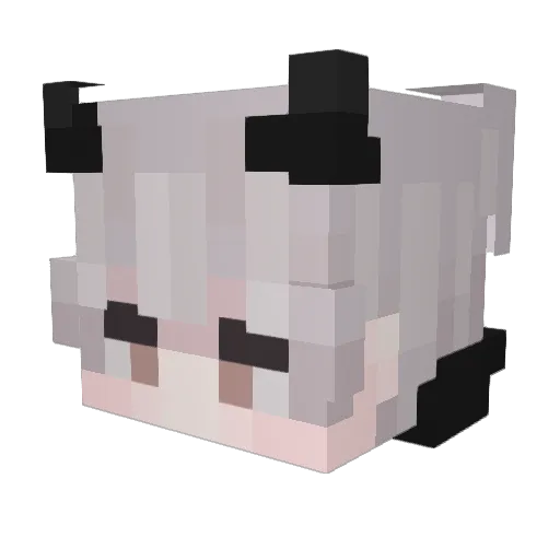 wiqpex Minecraft avatar head, 3D render