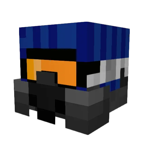 wirare Minecraft avatar head, 3D render
