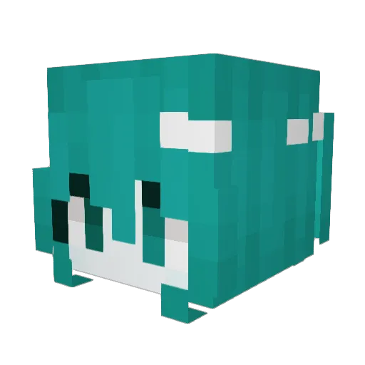 wire Minecraft avatar head, 3D render
