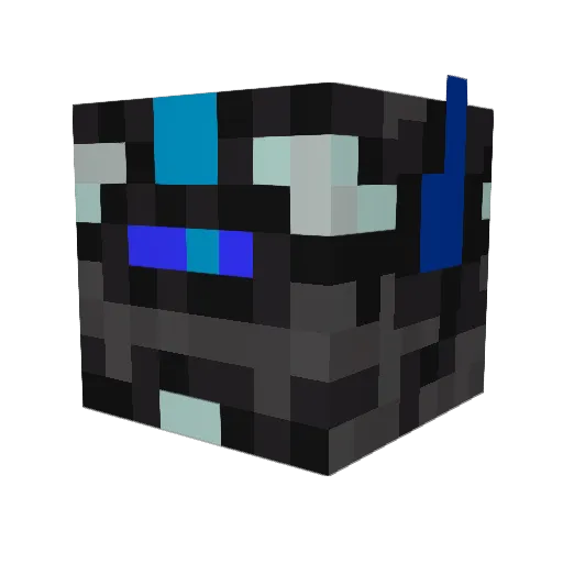 wiredback Minecraft avatar head, 3D render