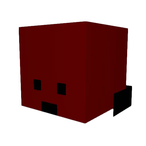 wiry_crazy Minecraft avatar head, 3D render