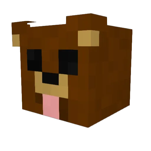 wisedonkey1 Minecraft avatar head, 3D render