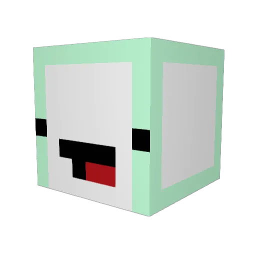 wisegunnar Minecraft avatar head, 3D render