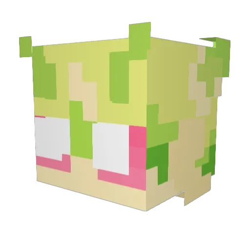 wisfur Minecraft avatar head, 3D render