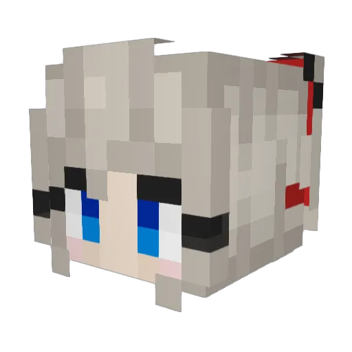 wish796 Minecraft avatar head, 3D render
